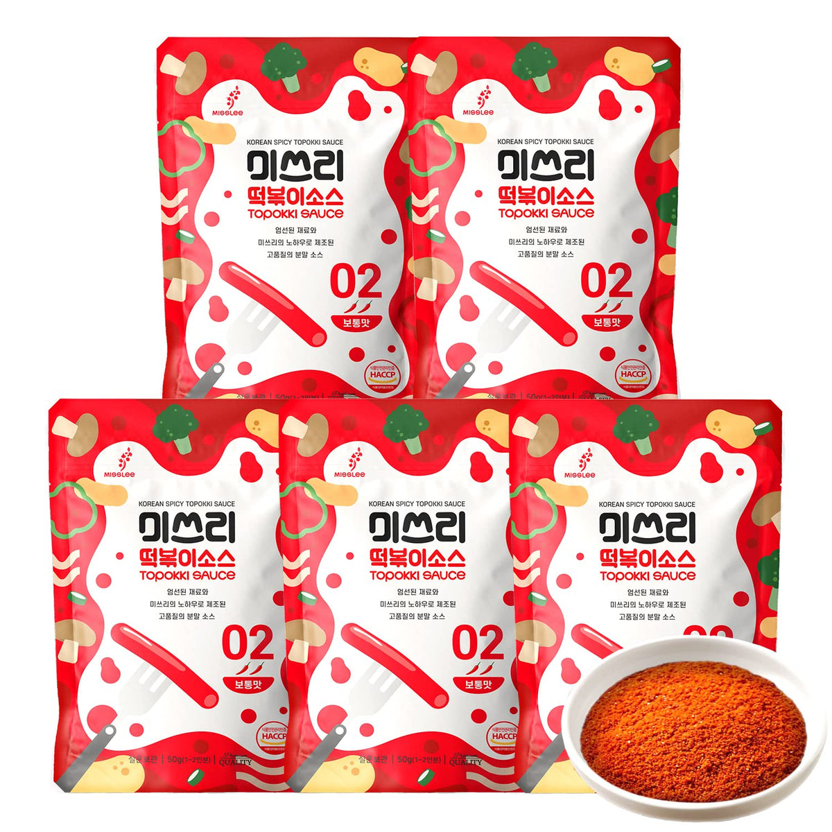 MissLEE Tteokbokki sauce mix front-pack for quick Korean flavor at home.