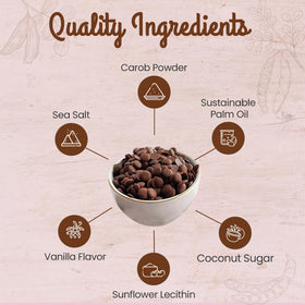 Missy J's carob flavor mimics milk chocolate without caffeine.