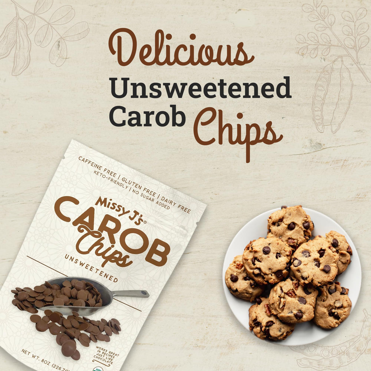 Missy J's organic carob powder from Australia delivers consistent flavor in recipes.