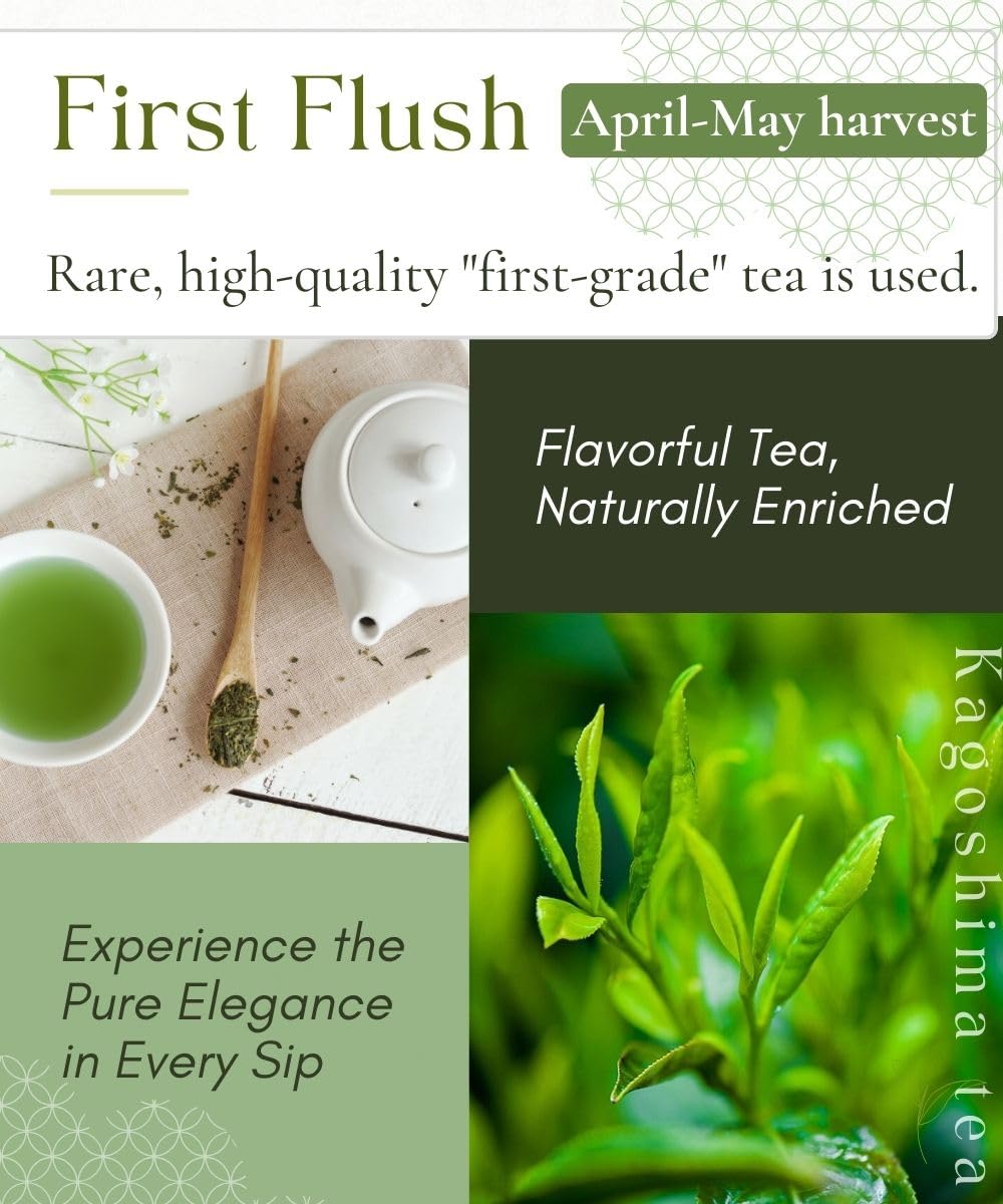 Misty Leaf Sencha dried leaves close-up reveals fresh aroma.