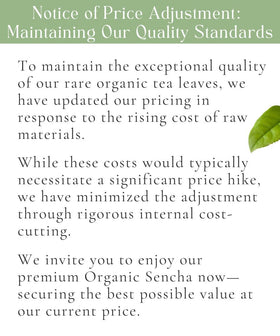 Misty Leaf Sencha heritage label communicates century-old craftsmanship.