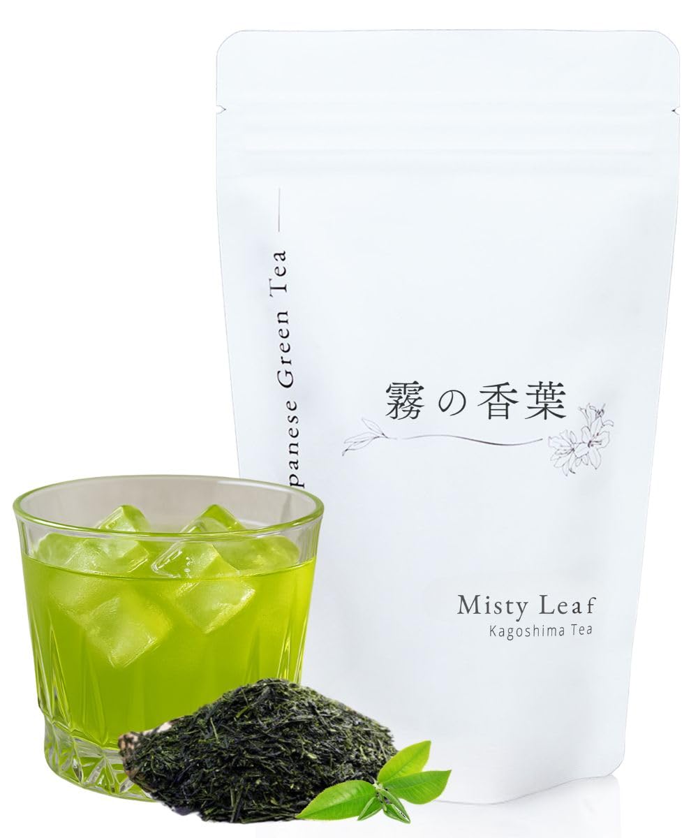 Misty Leaf Sencha loose-leaf tea in a jar signals premium flavor potential.