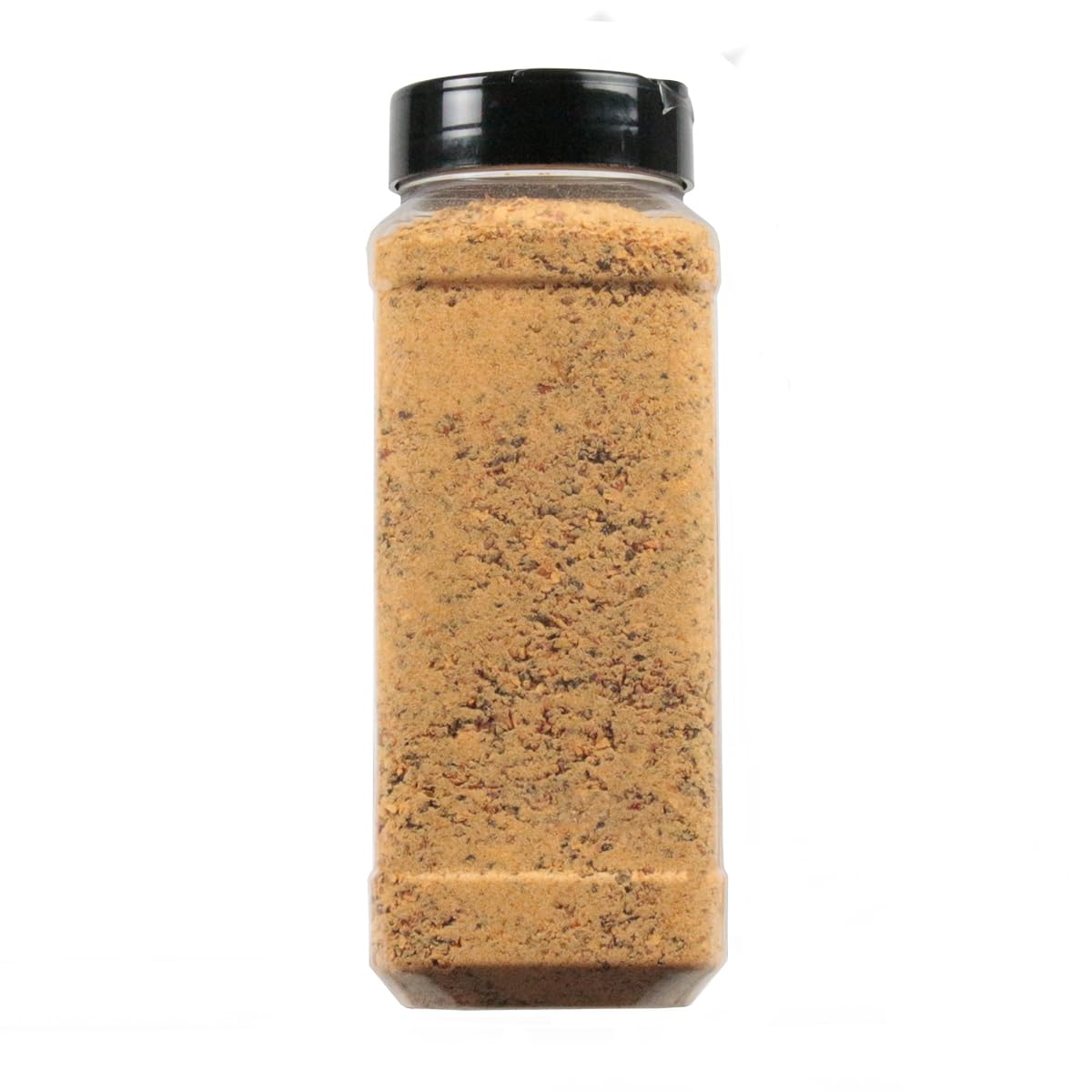 Misty's Steakhouse seasoning pour close-up, aromatic blend enhances meat dishes.