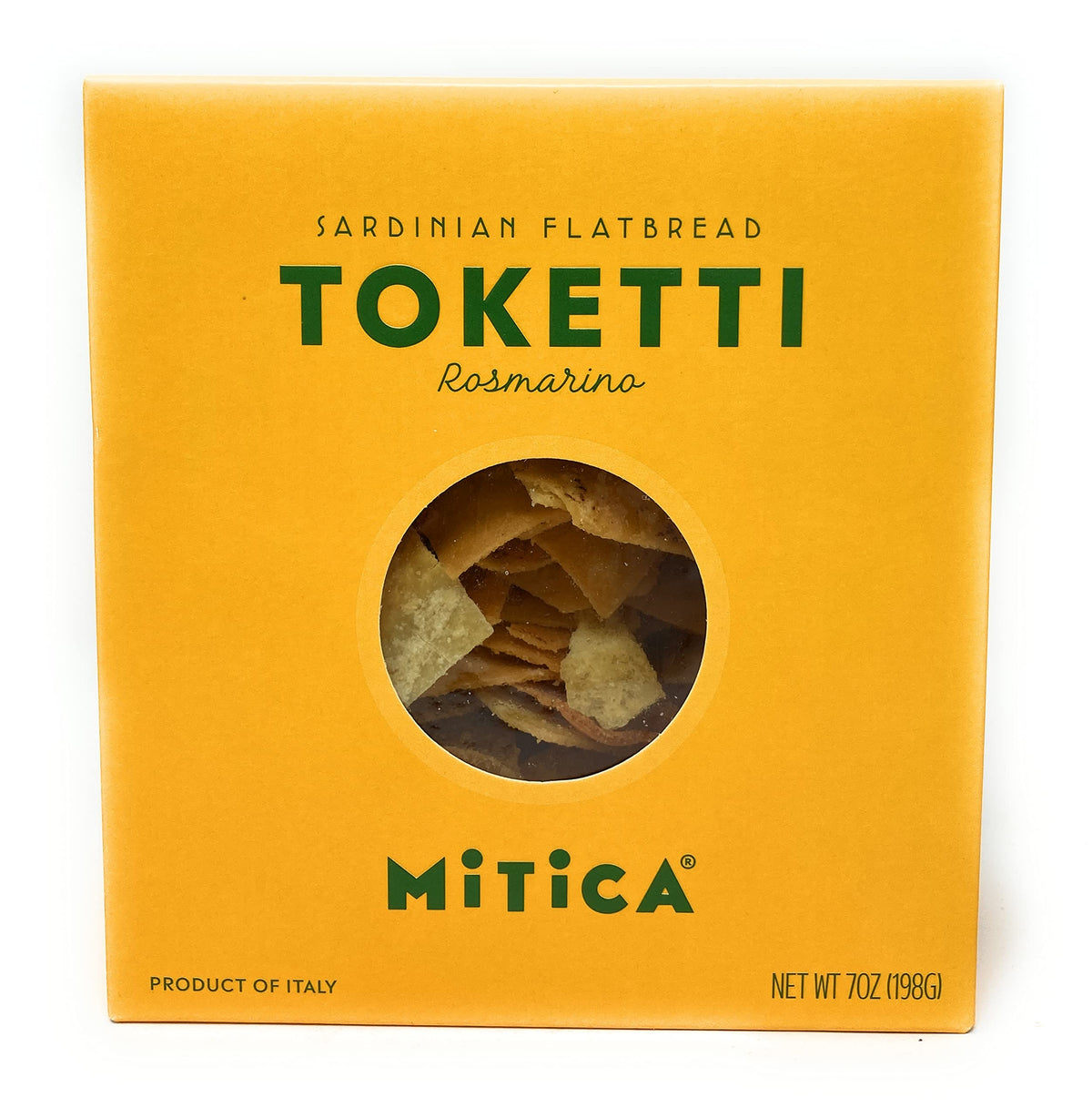 Mitica Rosemary Toketti di Pane Carasau Crackers, packaged and ready to snack