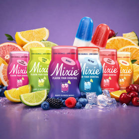Mixie Pink Lemonade flavor drops ready for refreshing mocktails.