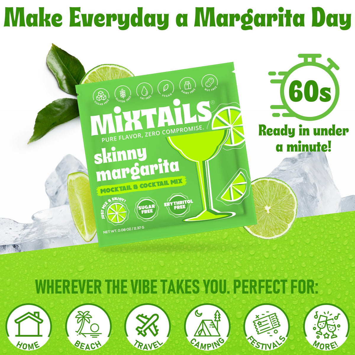 Vegan, gluten-free, dairy-free with only 5 calories per serving.