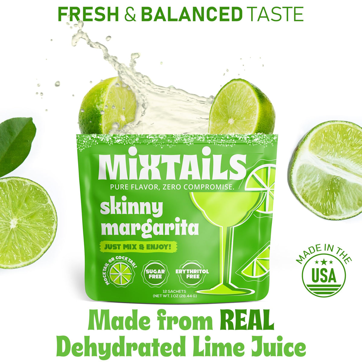 Gift-ready MIXTAILS pack with vibrant margarita flavor.