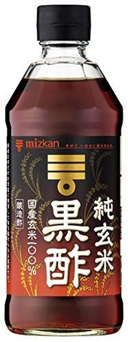 Mizkan Pure Brown Rice Black Vinegar bottle for everyday cooking and dressings.