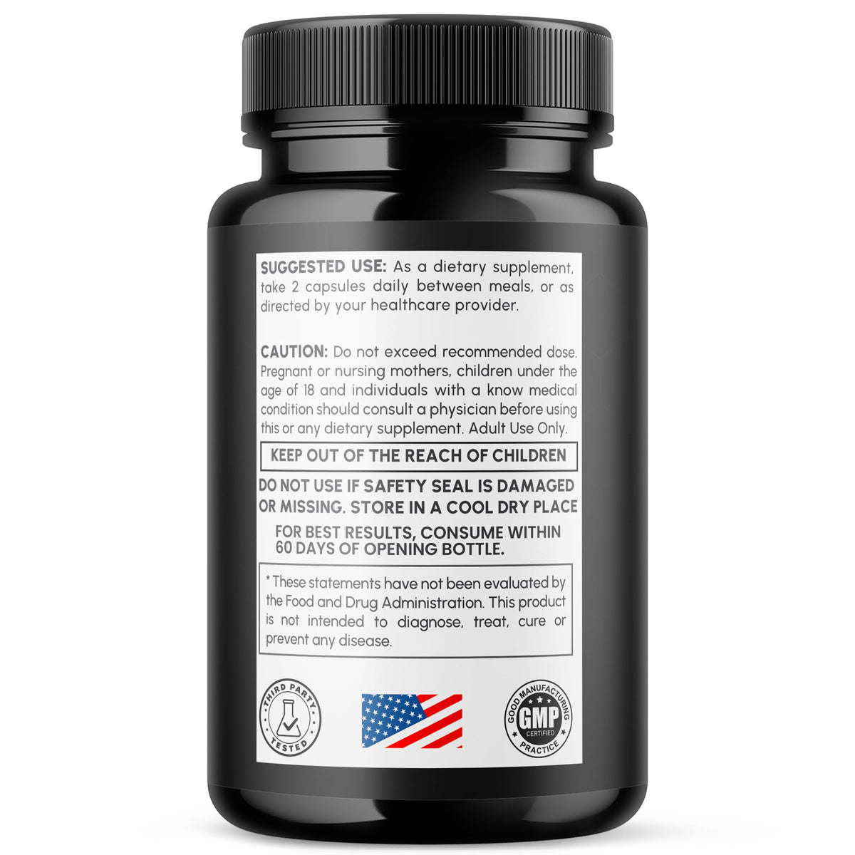 MJO Brain Honey Capsules dosage information card suggesting easy daily routine.