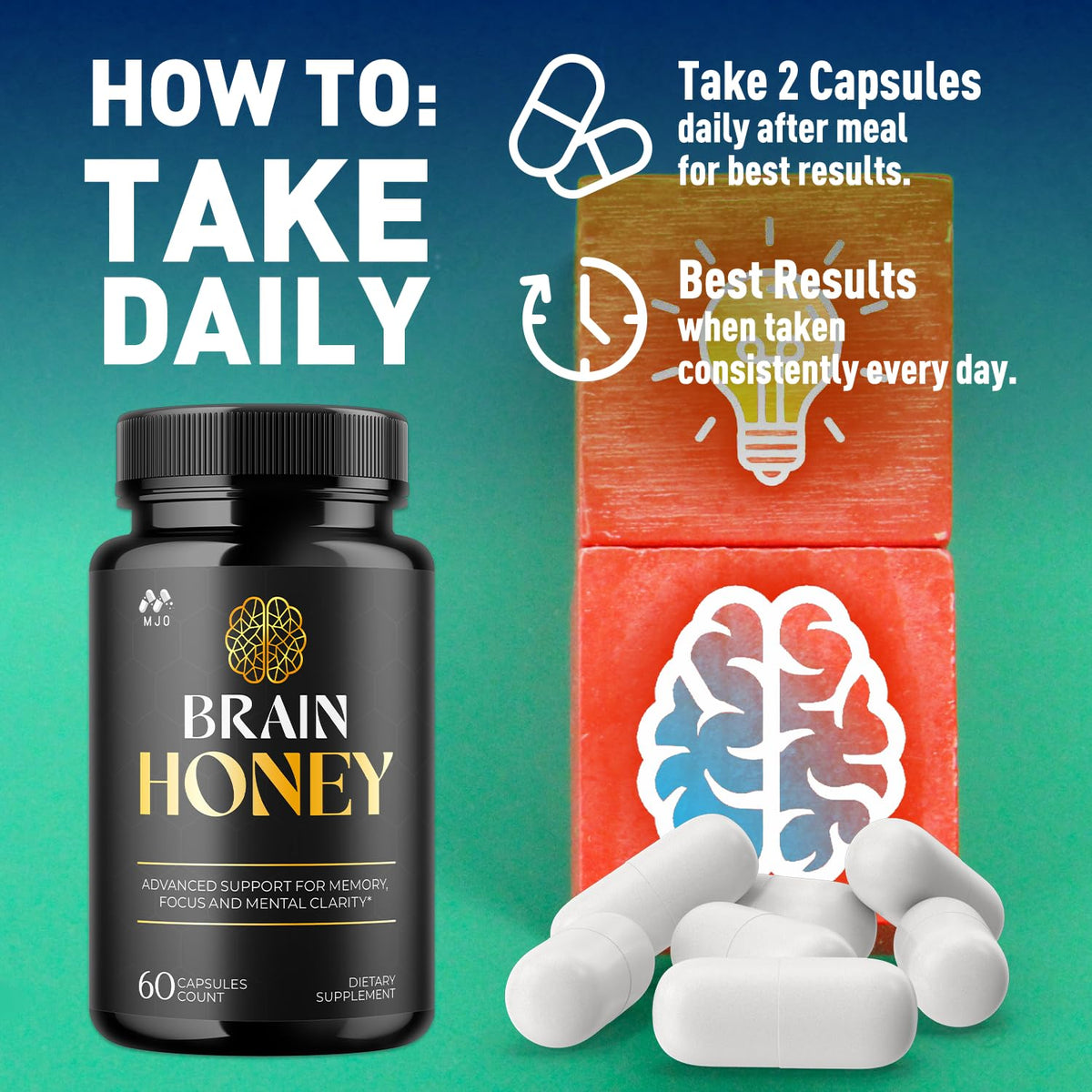 Morning routine with MJO Brain Honey for sustained daily energy
