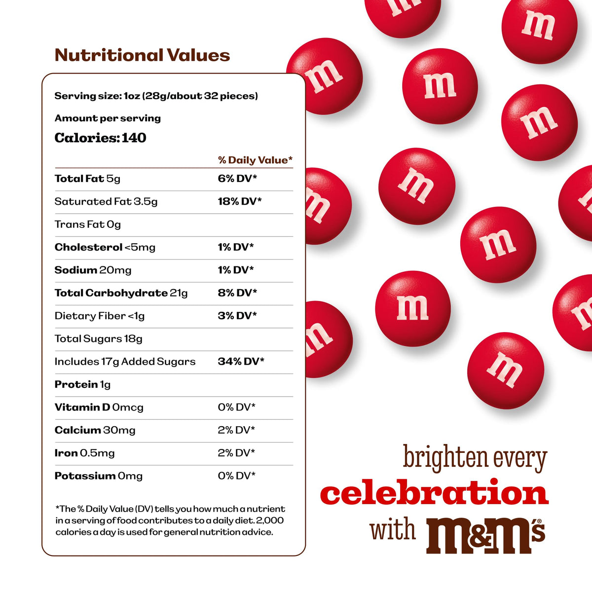 M&M’S WORLD resealable bulk pack keeps red candy fresh for celebrations