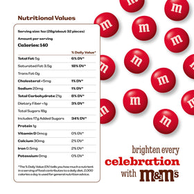 M&M’S WORLD resealable bulk pack keeps red candy fresh for celebrations
