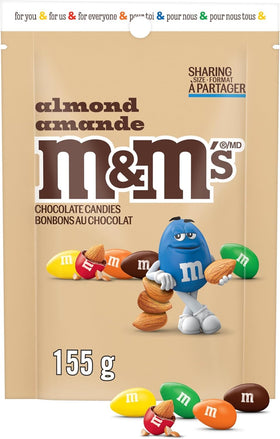 M&M'S Almond Milk Chocolate Candies on office desk offer a quick treat
