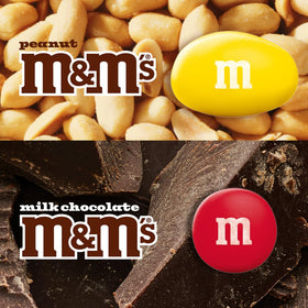 Recyclable resealable M&M's bulk candy jars for easy snacking.