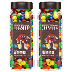 Two M&M's bulk candy jars shown for easy sharing and entertaining.