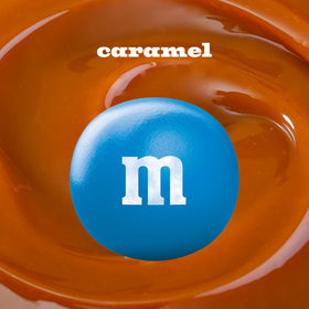 Colorful candy shell on M&M'S Caramel invites sharing at gatherings.