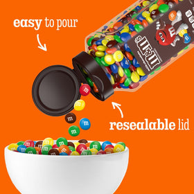 M&M's eco-friendly jar body, made from recycled materials.