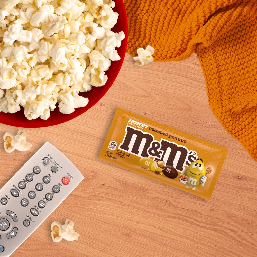 M&M'S Honey Roasted Peanut road-trip snack image suggesting convenient, shareable treats.