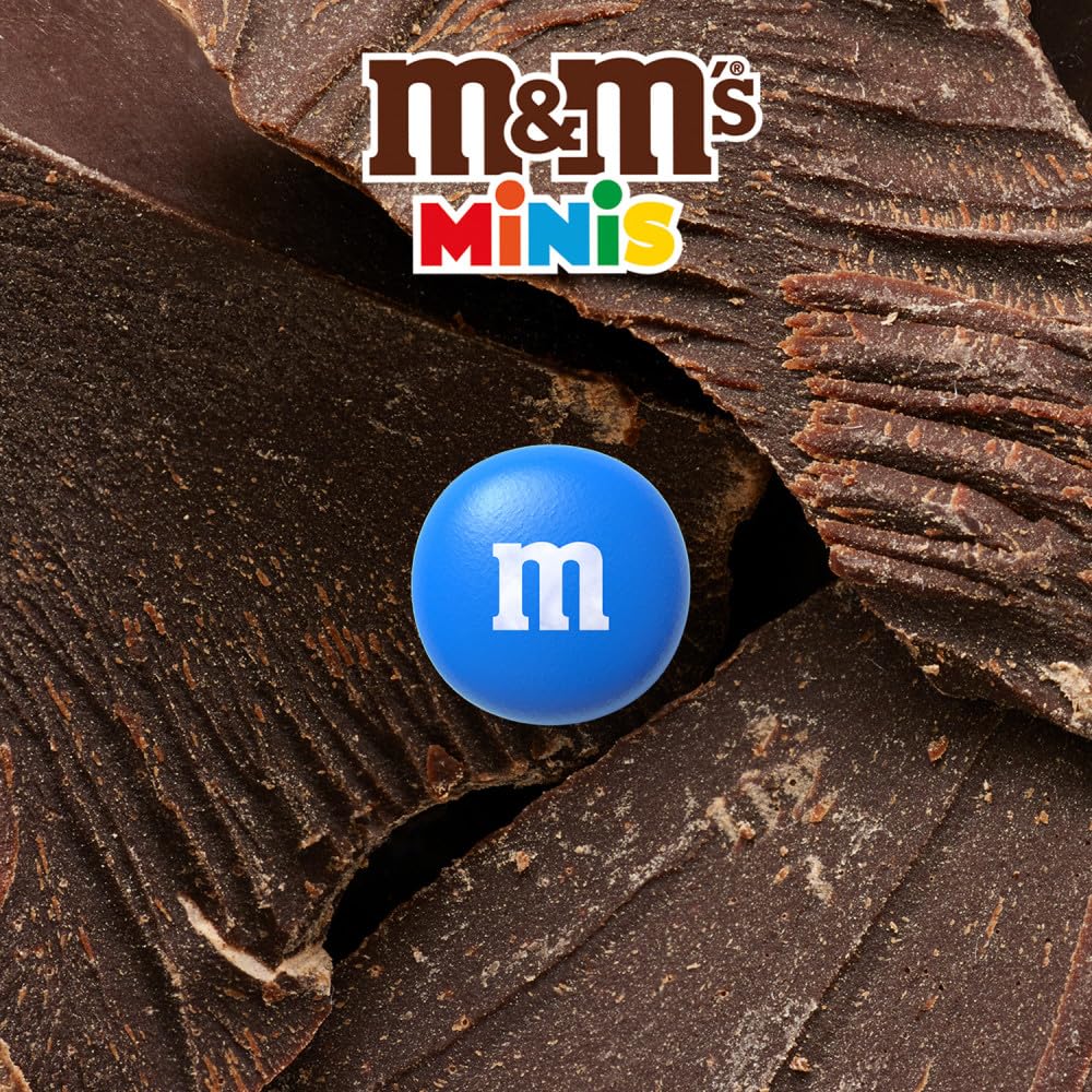 Close-up of colorful shells on M&M'S MINIS for dessert decorating.