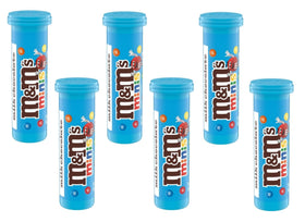 M&M's Minis Tubes pack front with colorful candies for sharing