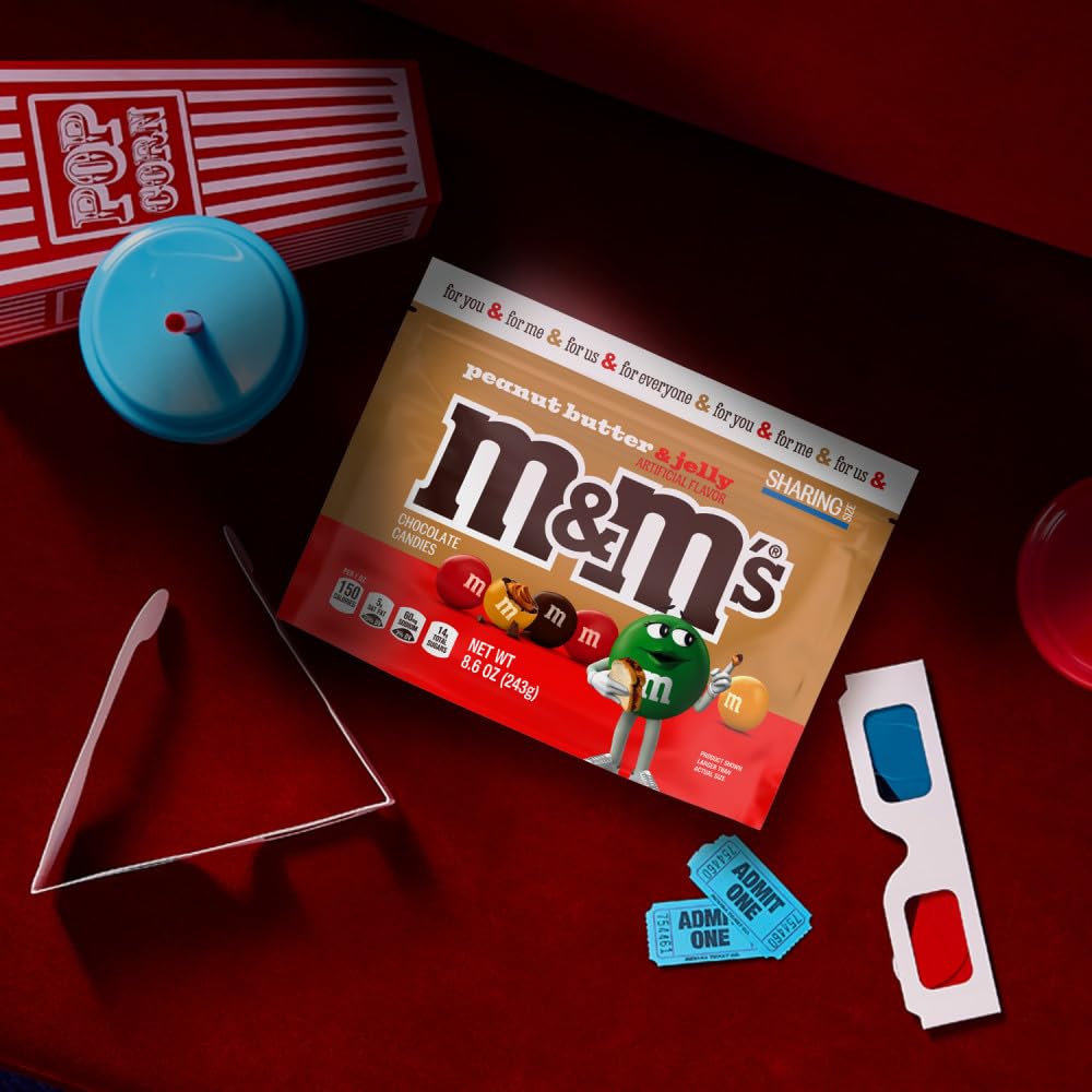M&M's PB&amp;J serving bowl setup, perfect for party spreads and gatherings.