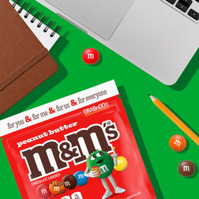 M&M's on a dessert plate suggests party-ready topping options.