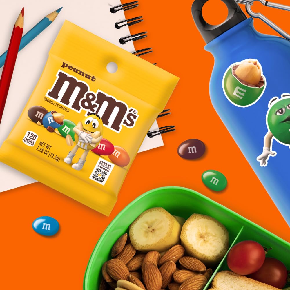 M&M's Peanut Milk Chocolate candy in a bowl, ideal for shared movie nights.