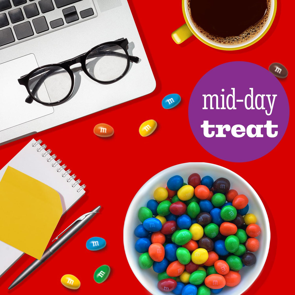 M&M'S party-display setup with bulk candies for hosting