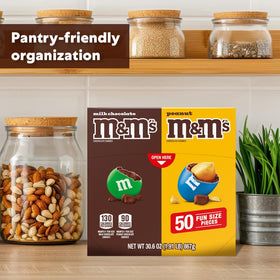 M&M'S Peanut variety image shows crunchy peanuts inside bite-sized chocolate
