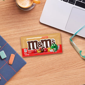 M&M’S snack bowl featuring PB & Jelly candies for sharing.