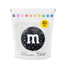 M&M'S World black milk chocolate candy in a resealable 2lb pack for parties