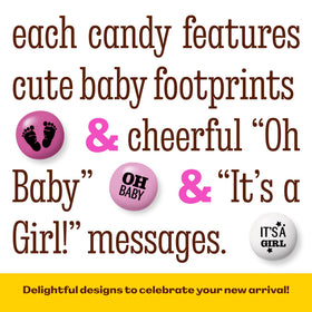 M&M'S World pink theme buffet display emphasizes color-pop candy accents for guest treats.