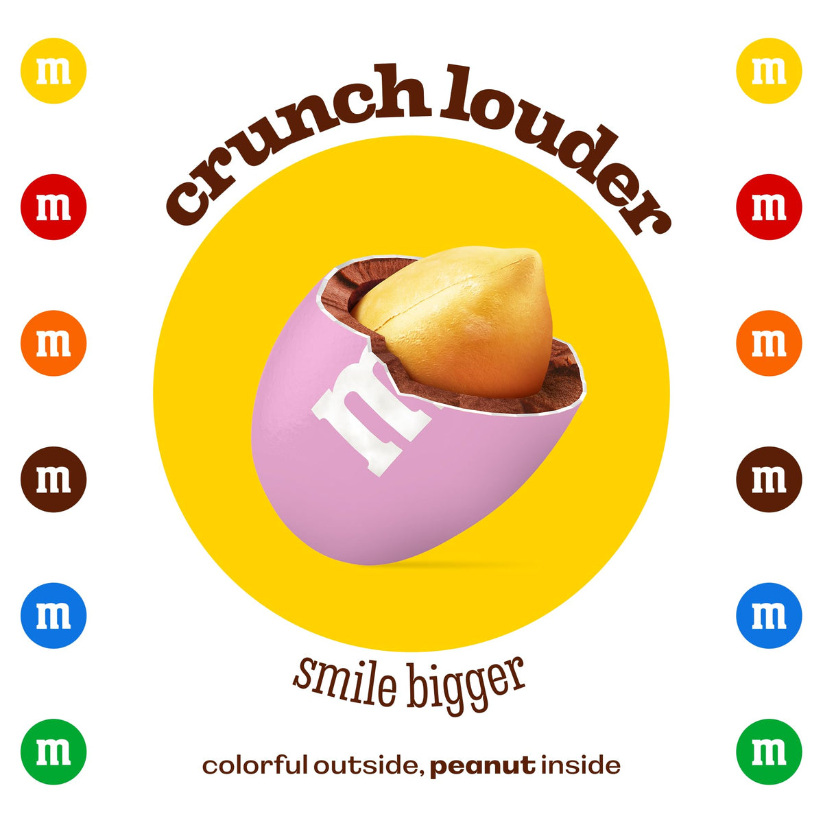 M&M'S WORLD peanut pink chocolate candy 2lb bulk for gifting ideas