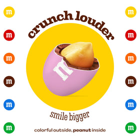 M&M'S WORLD peanut pink chocolate candy 2lb bulk for gifting ideas