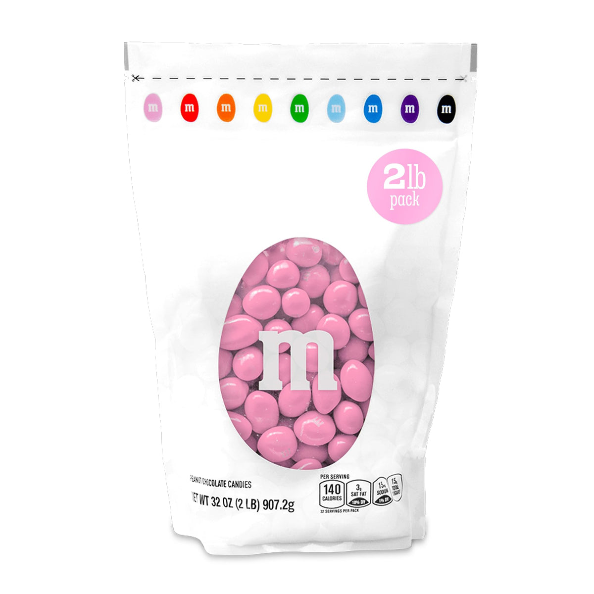 M&M'S WORLD peanut pink chocolate candy bulk pack ideal for candy buffets
