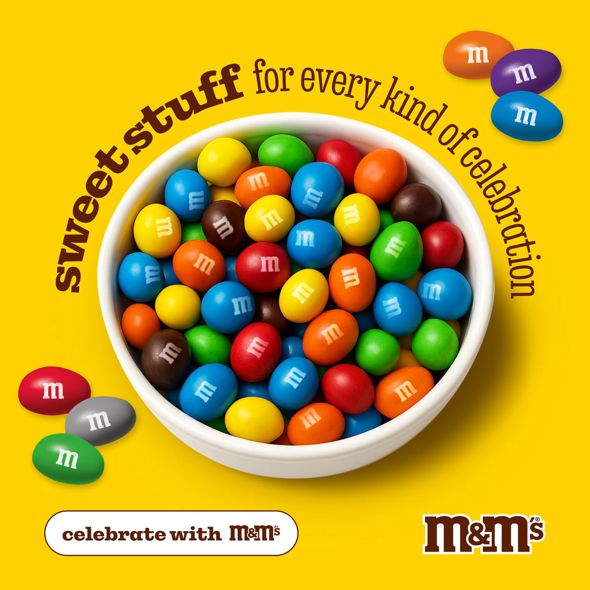 M&M'S WORLD peanut pink chocolate candy party favors brighten celebrations