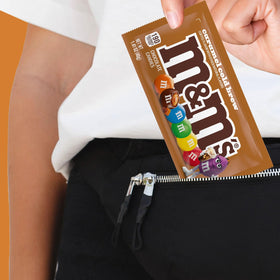 M&M'S Caramel Cold Brew serving dish with colorful shells for entertaining.