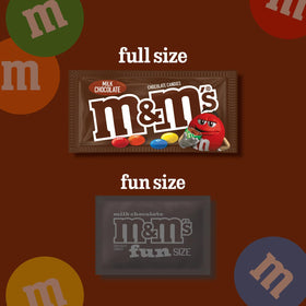M&M'S Halloween display with colorful trick-or-treat candy.