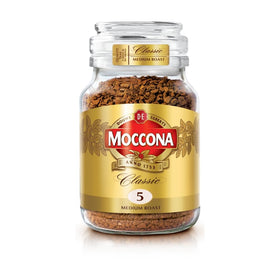 Moccona Freeze-Dried Coffee Medium Roast jar highlights premium aroma for daily enjoyment