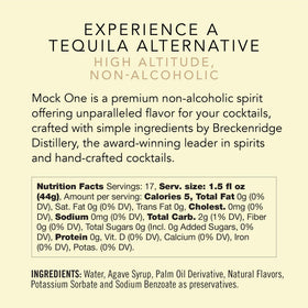 Mock One Tequila cocktail setup invites alcohol-free experimentation.