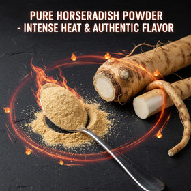 MOCKRAND Horseradish Powder sealed bag emphasizes freshness for seasoning.