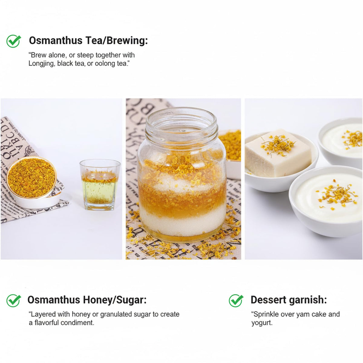 MOCKRAND Osmanthus sachets release a long lasting scent in drawers or cars.