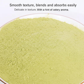 MOCKRAND Celery Powder dispensing scoop beside jar for quick flavor boosts