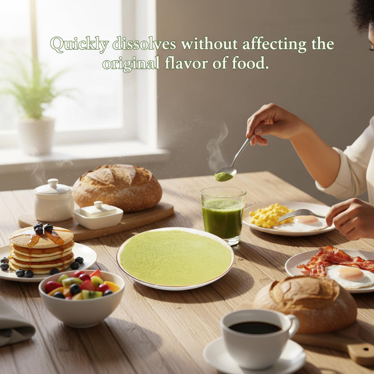 MOCKRAND Pure Celery Powder in baking dish, enhancing pastries and desserts