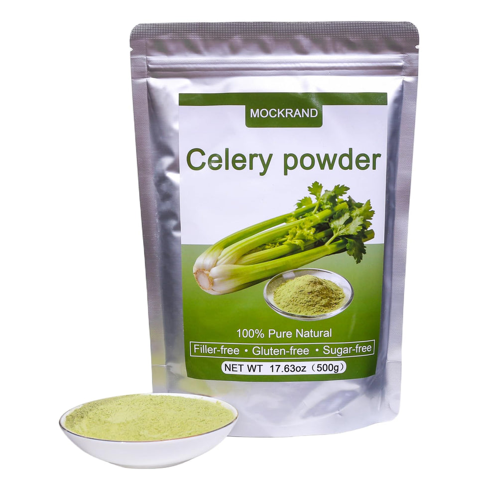 MOCKRAND Pure Celery Powder jar in the kitchen, convenient seasoning for everyday cooking