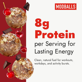 ModBalls individually wrapped snack, perfect for gym bag and travel.