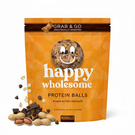 MODBALLS Happy Wholesome Protein Balls peanut butter chocolate 20 count, convenient real-food snack