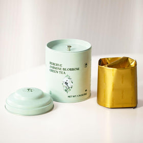 MODERN CHINA TEA SHOP Steaming cup of Chayan Jasmine to showcase aroma