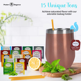 Modern Elegance tea spoon for precise measurement of tea.