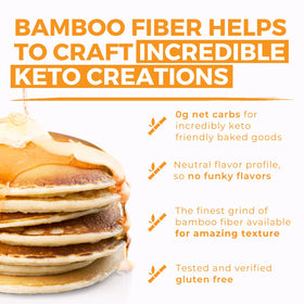 MODERN MOUNTAIN Bamboo Fiber from non-GMO bamboo for clean blending.